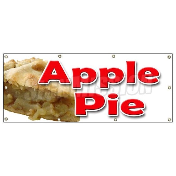 APPLE PIE BANNER SIGN baker sweets crust dutch cobbler home made fresh
